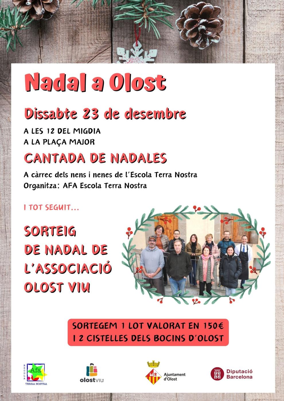 Cantada de Nadales i Sorteig Campanya Olost Viu